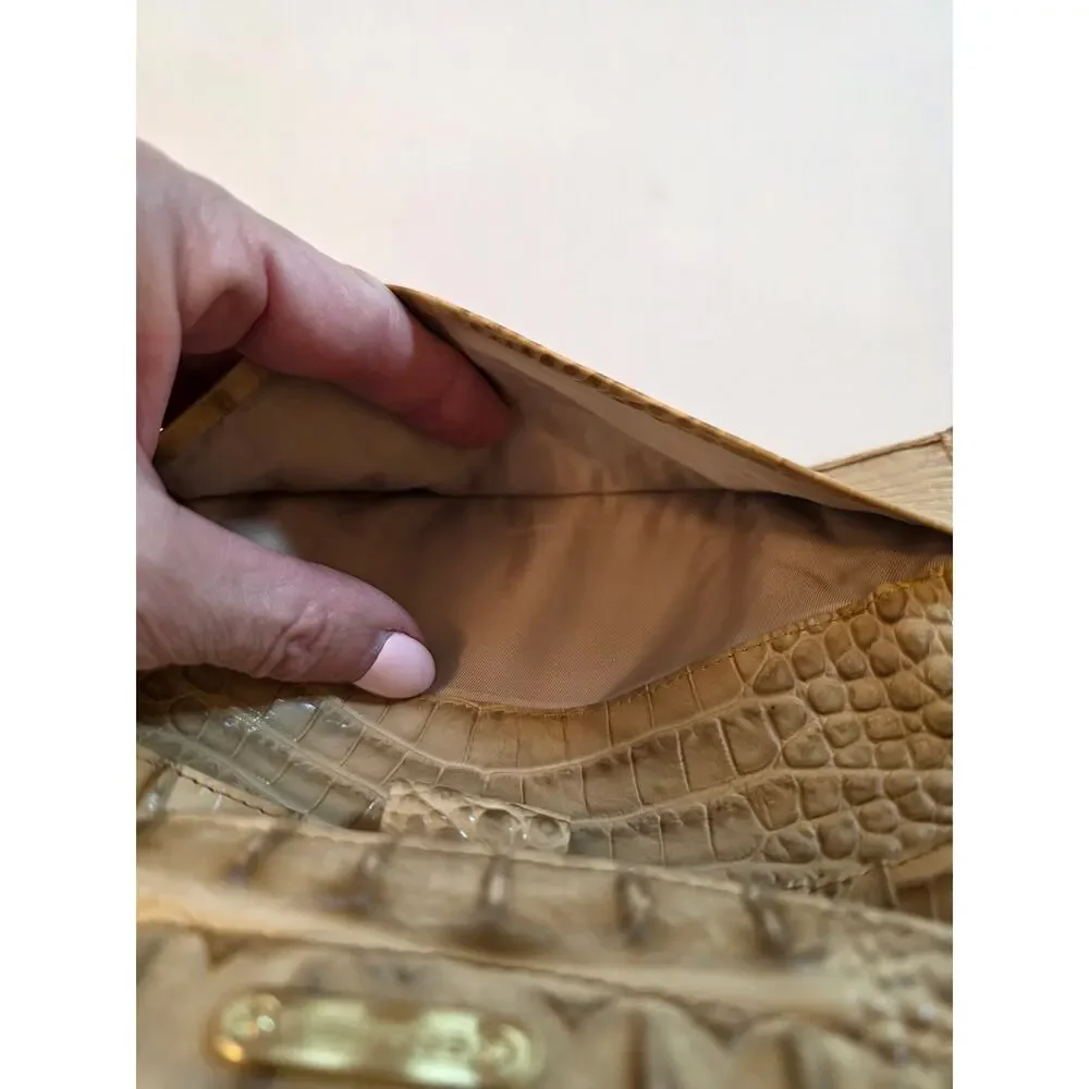 Brahmin Veronica Cashew Melbourne Trifold Envolope Leather Wallet Old Money